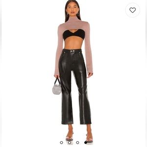 Blank NYC Baxter Ribcage In Track Record Pant in Faux Leather 🖤